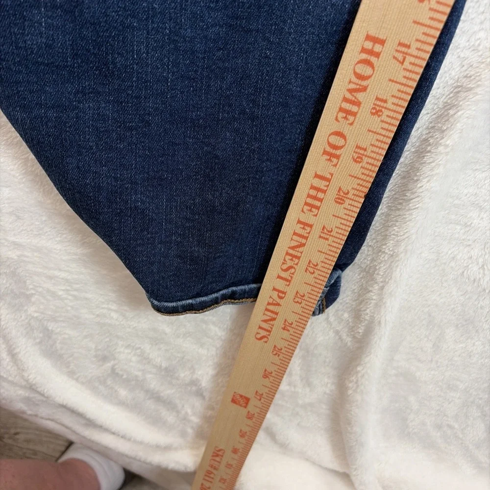 Banana Republic Women's Cropped Bootcut 34/18 Blue Jeans Dark Wash Button‎ Fly